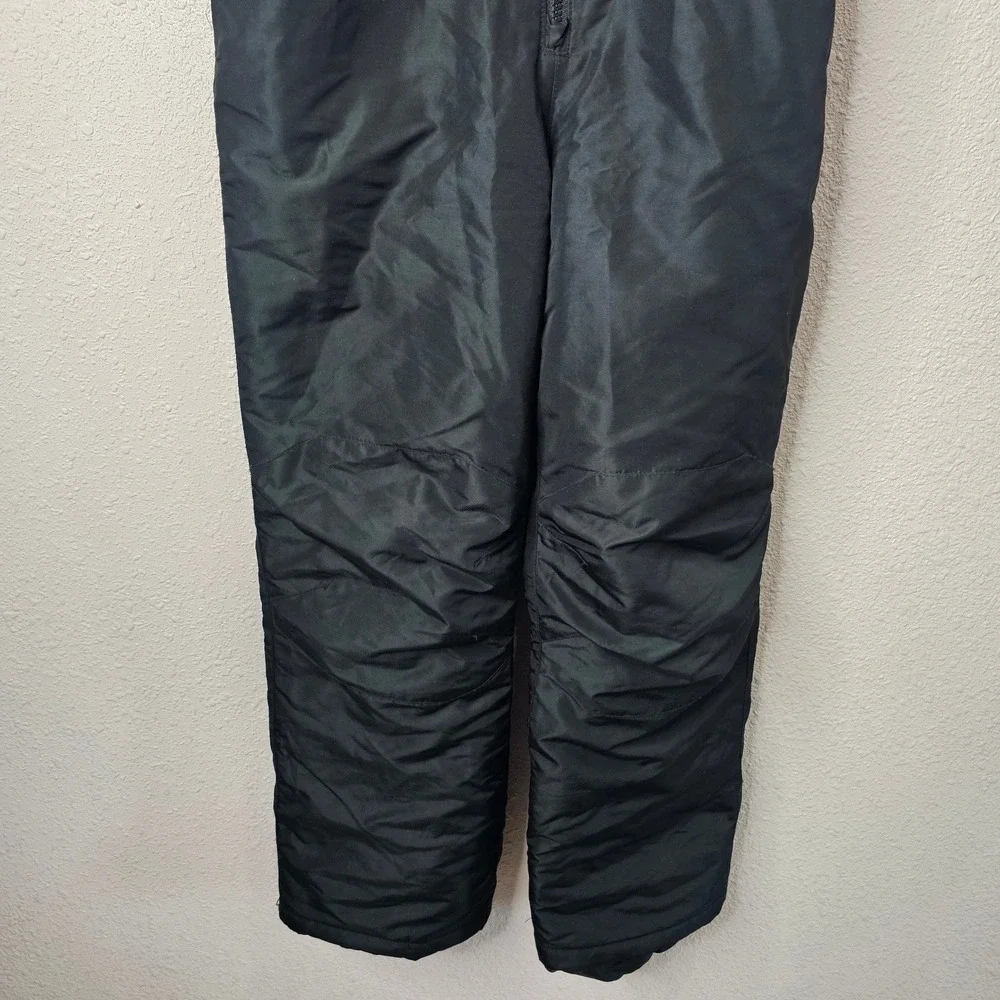 The Childrens Place Kids Black Insulated Snow Bib Overalls Size 14 XL Winter Ski